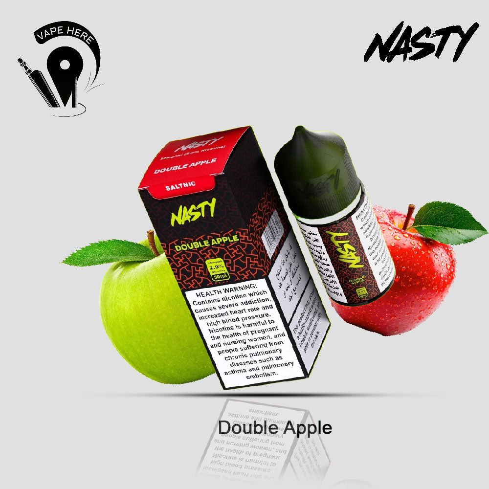 Nasty Vape Juice 20mg ESMA Approved Salt Nic 30ml Double Apple UAE Ajman