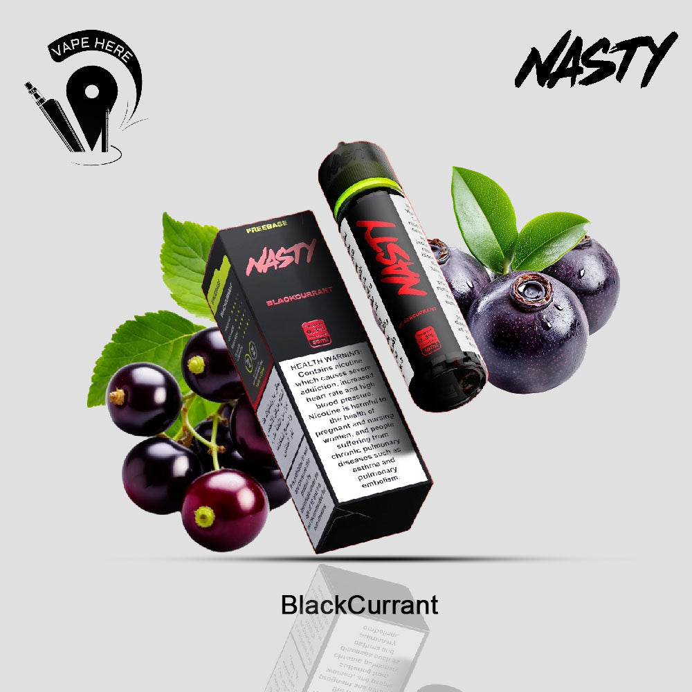 Nasty Vape Juice 3mg  ESMA Approved E-Liquids 50ml Blackcurrant UAE Al Ain