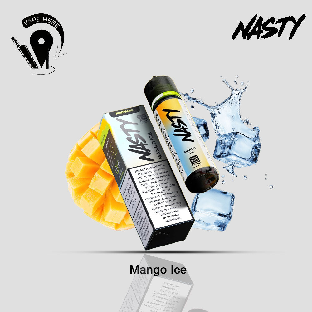 Nasty Vape Juice 3mg  ESMA Approved E-Liquids 50ml Mango Ice UAE Abu Dhabi & Ajman