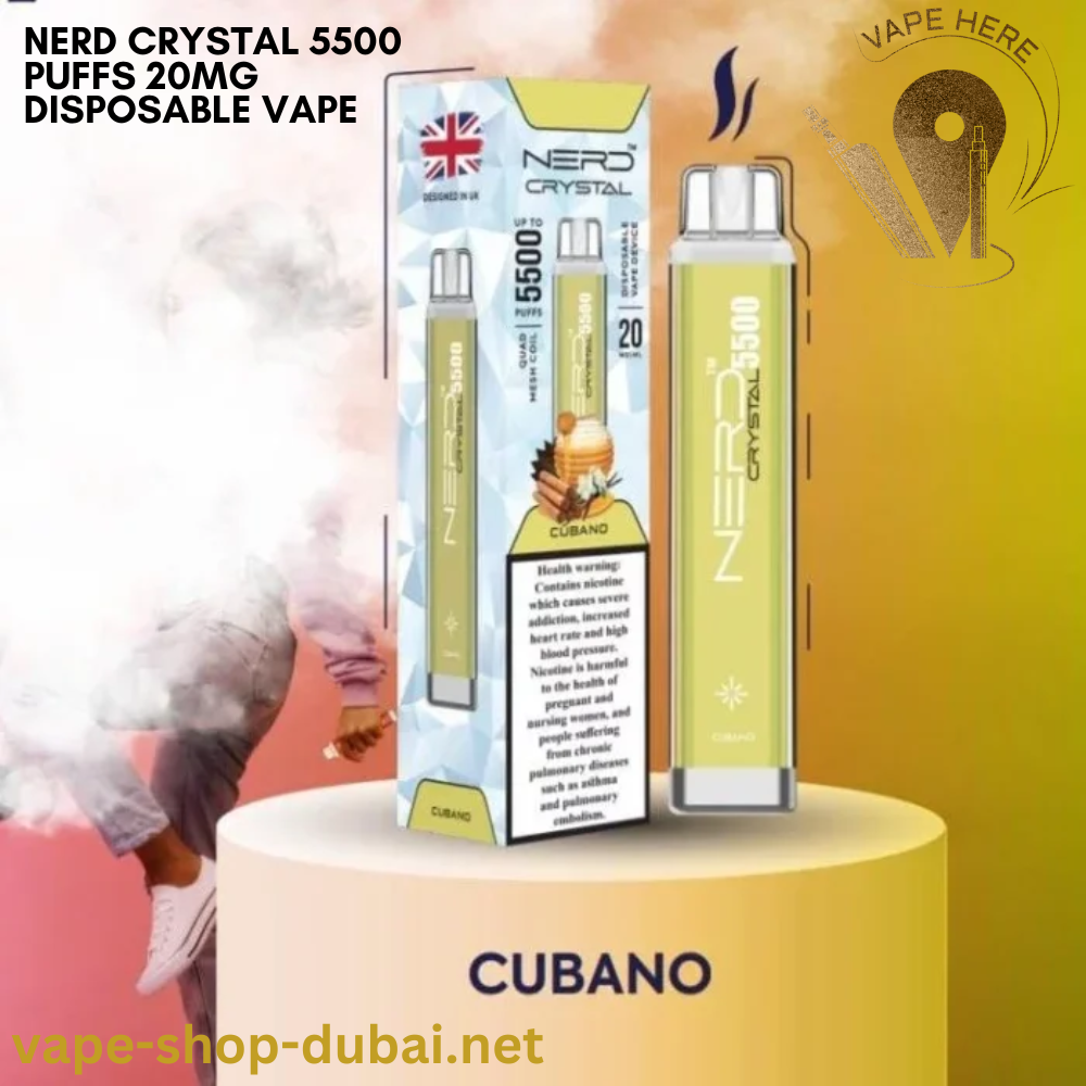 Nerd Crystal 5500 Puffs Disposable-Cubano