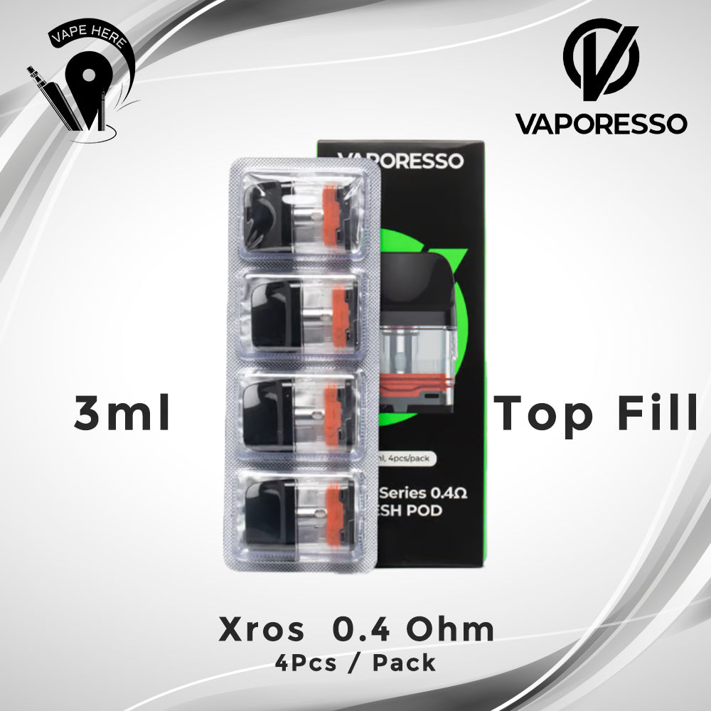 XROS Empty Pods 3ml COREX 2.0 From VAPORESSO | Vape Here Store XROS Empty Pods 3ml COREX 2.0 From VAPORESSO | Vape Here Store