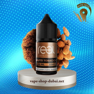 NUTS TOBACCO - REAL VAPE SALTNIC 30ml - Vape Here Store