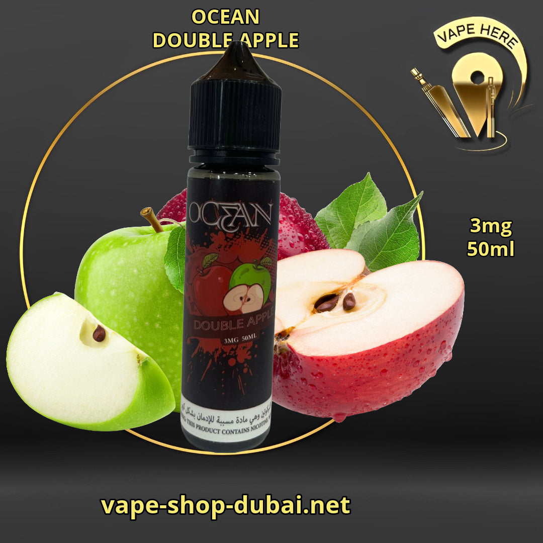 OCEAN E-Juice 3MG 60ml Double Apple UAE Dubai