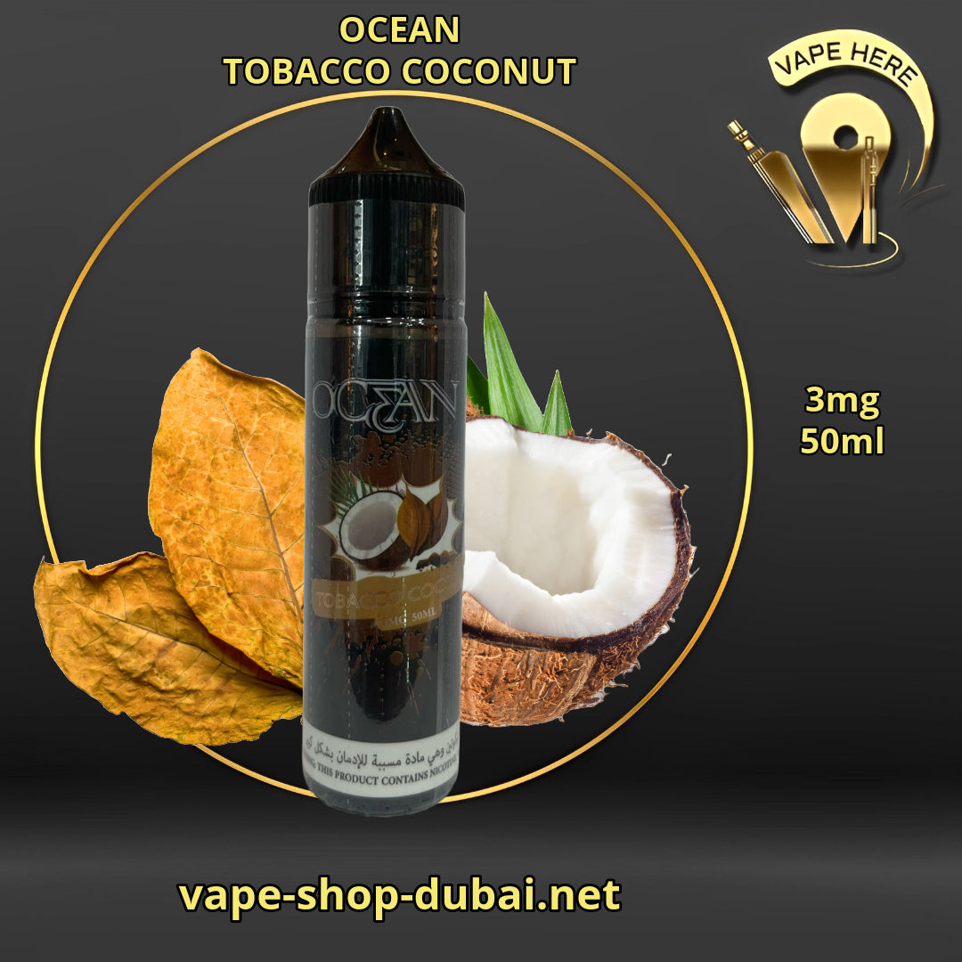 OCEAN E-Juice 3MG 60ml Tobacco Coconut UAE Abu Dhabi