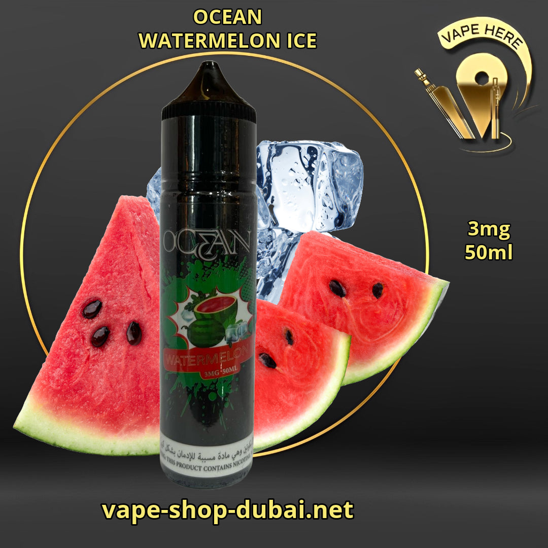 OCEAN E-Juice 3MG 60ml Watermelon Ice UAE Abu Dhabi