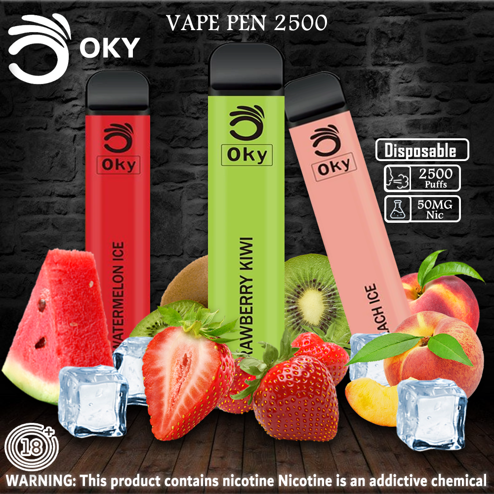 OKY DISPOSABLE VAPE PEN 2500 PUFFS 1200MAH - Vape Here Store