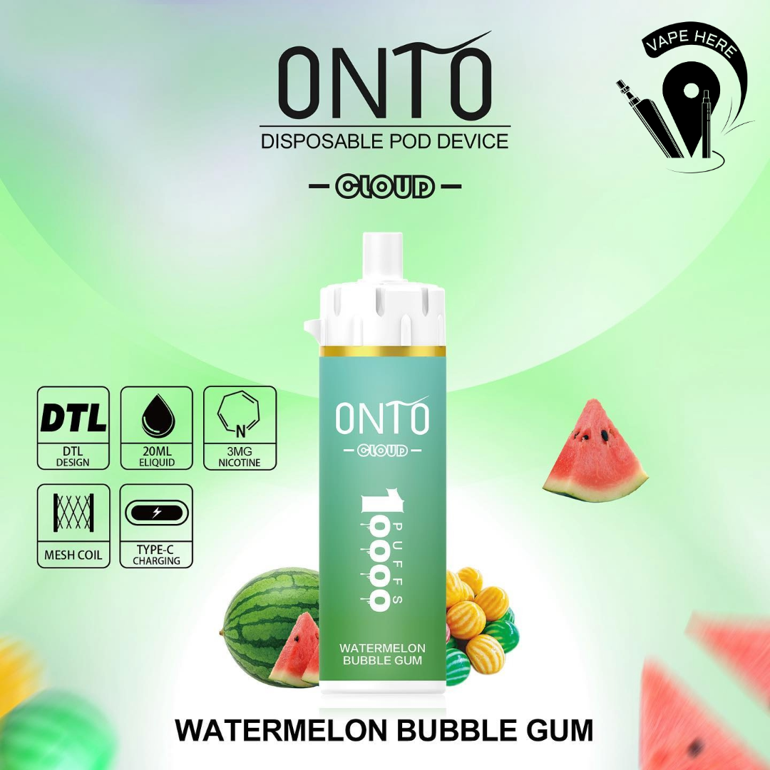 ONTO CLOUD DTL 10000 PUFFS Shisha Disposable Vape | Vape Here Store ONTO CLOUD DTL 10000 PUFFS Shisha Disposable Vape | Vape Here Store