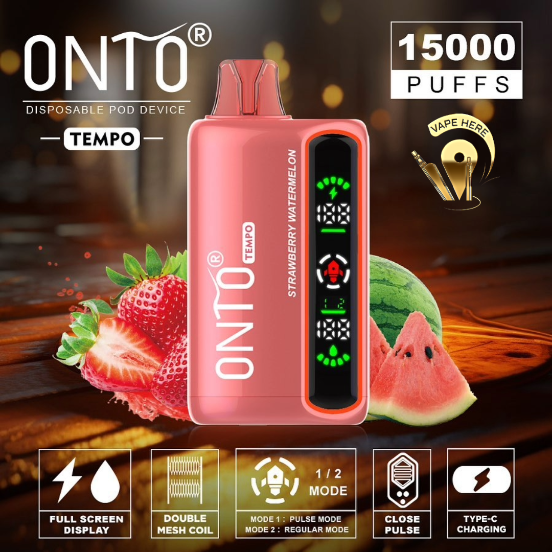 tempo disposable vape ONTO TEMPO 15000 Puffs Vape with Screen Abu Dhabi & Dubai | ONTO Vape UAE
