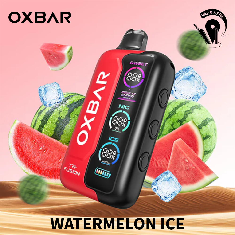 OXBAR TRI FUSION 45K PUFFS DISPOSABLE VAPE (Triple Tank Control) Watermelon Ice UAE Dubai