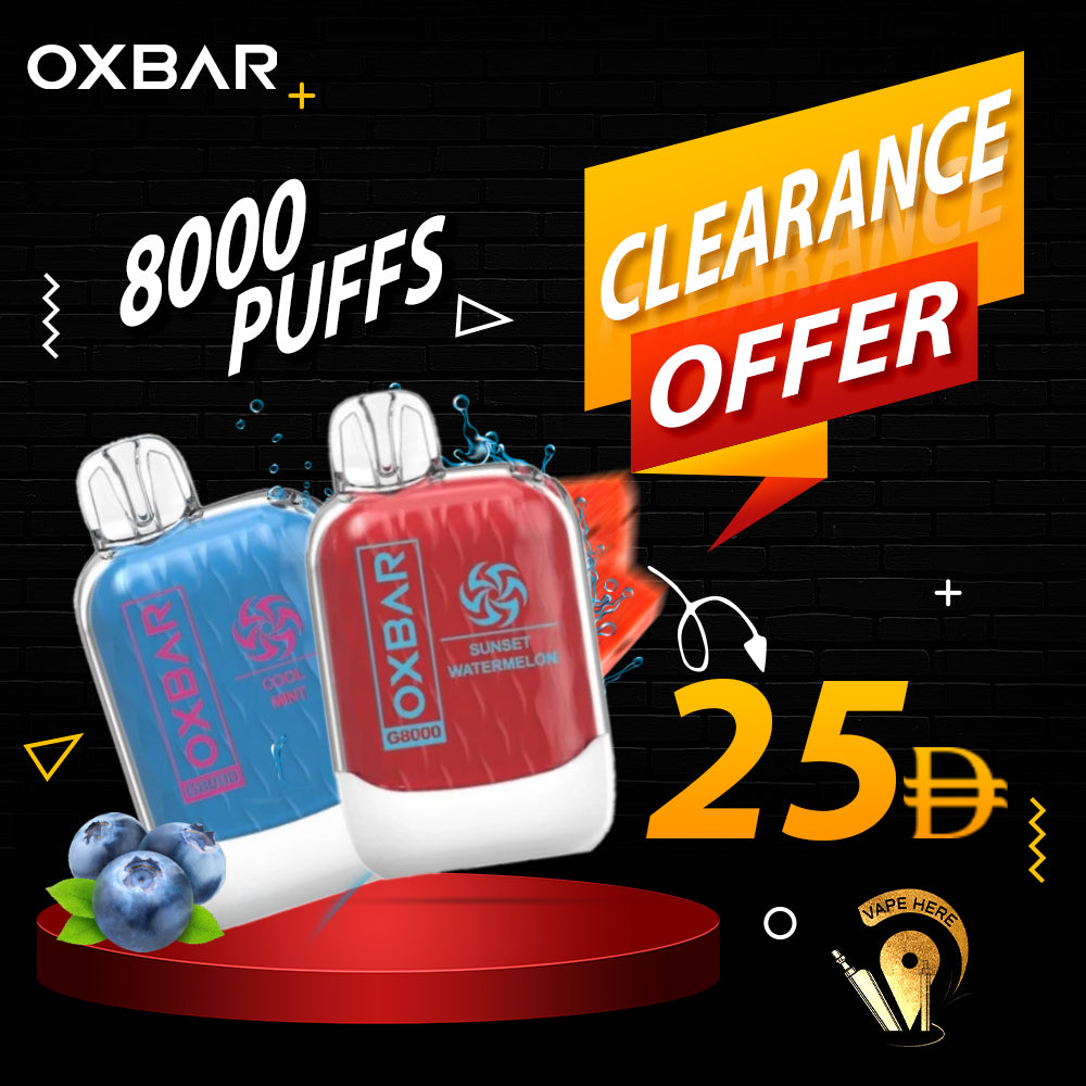 OXVA OXBAR G8000 DISPOSABLE VAPE (8000 PUFFS) UAE Dubai