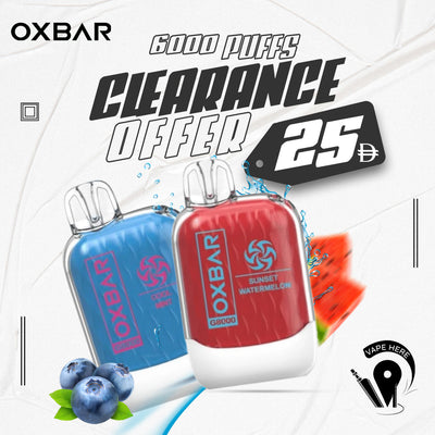 OXVA OXBAR G8000 DISPOSABLE VAPE (8000 PUFFS) UAE Abu Dhabi