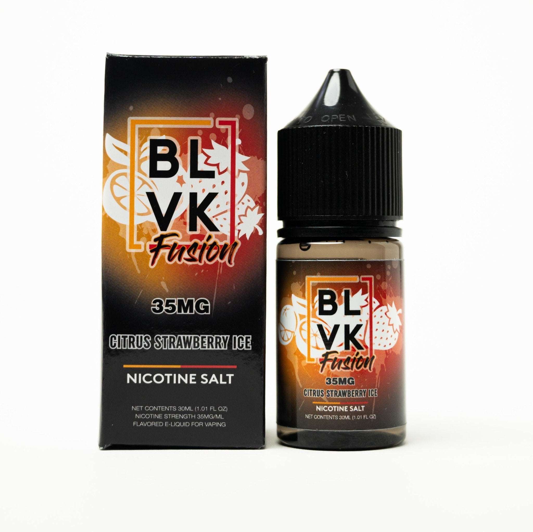 BLVK CITRUS STRAWBERRY ICE SaltNic 30ml - BLVK FUSION SERIES - Vape Here Store