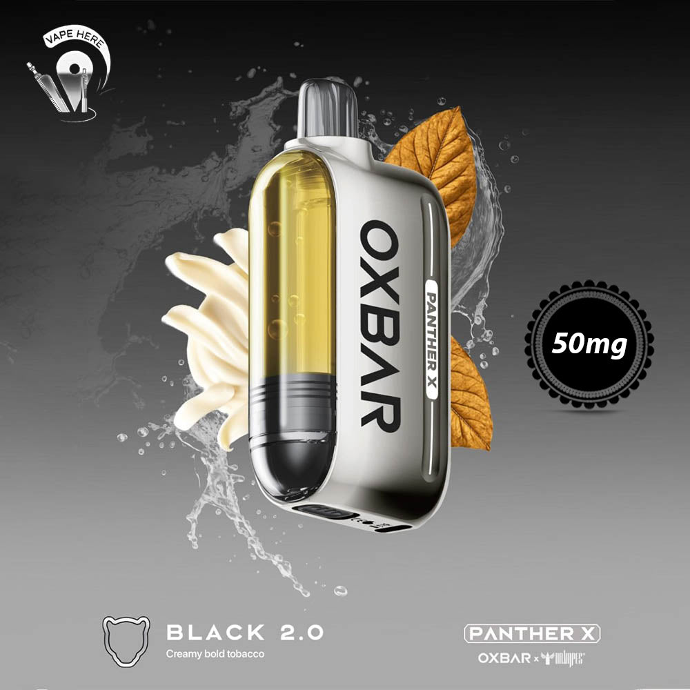 OXBAR X Panther X 50K PUFFS DISPOSABLE VAPE Nicotine Boost Near you in  Dubai, UAE | Vape Here Store