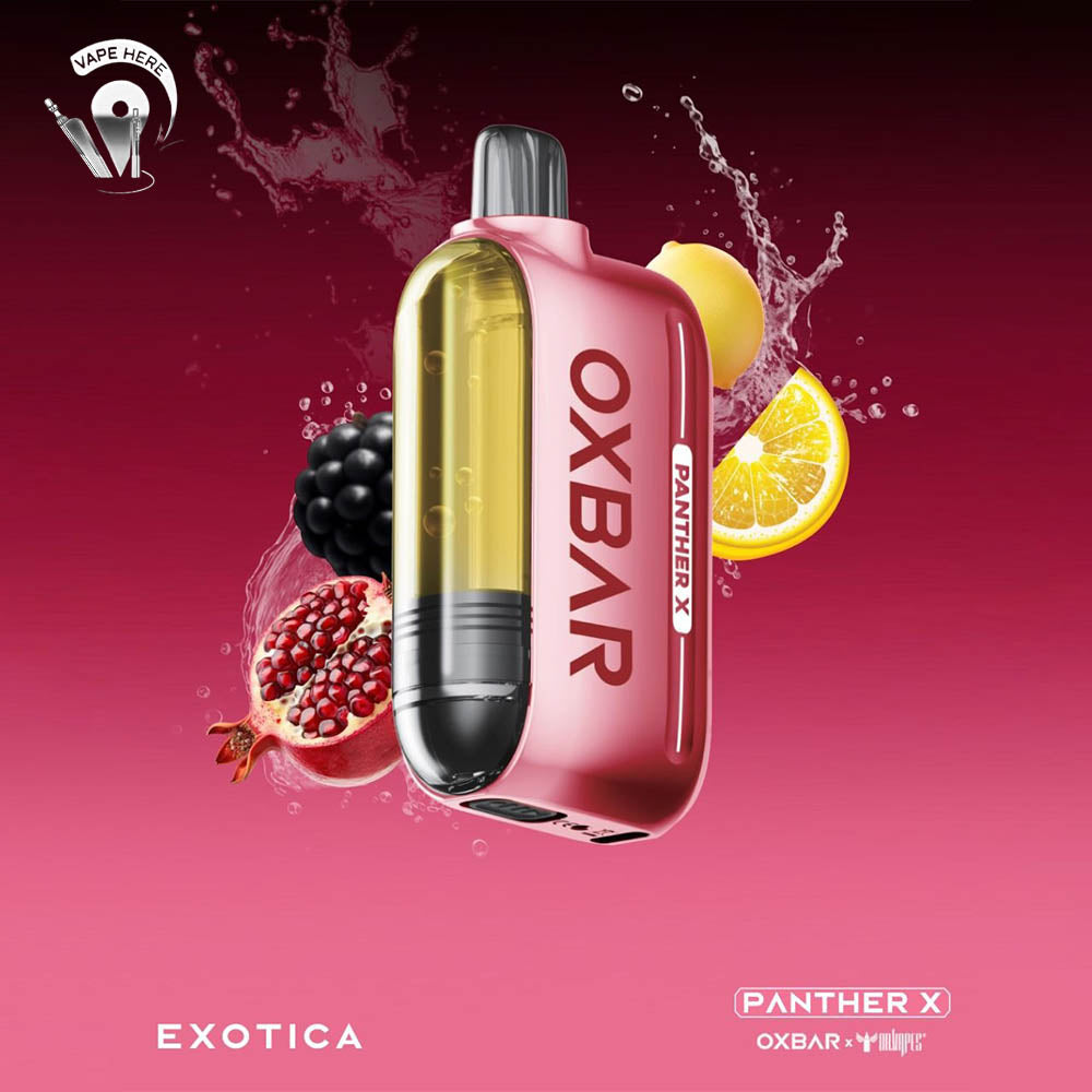 Oxbar X Dr Vapes Panther 50K PUFFS DISPOSABLE VAPE Dual Mesh, LED Screen Exotica UAE Ajman