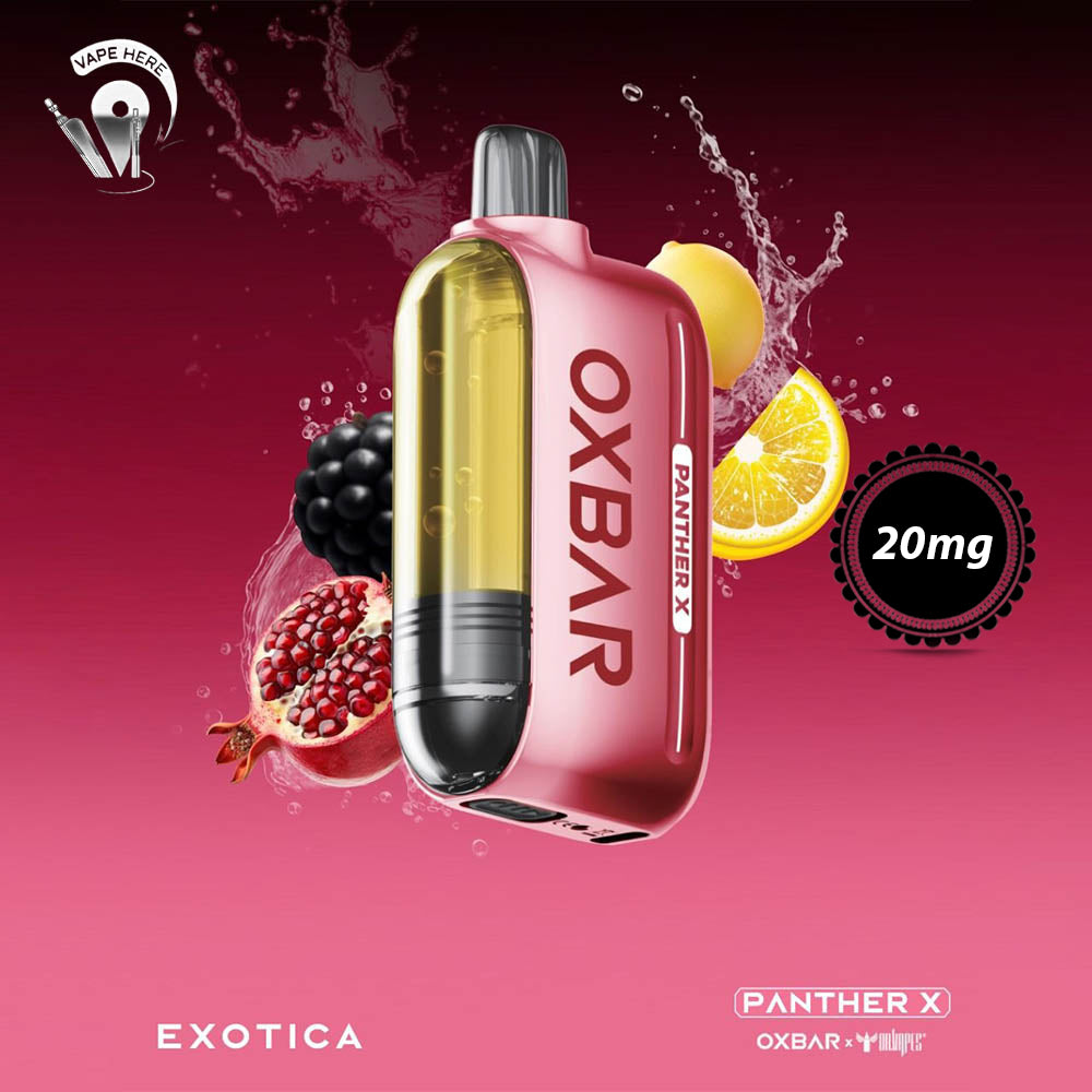 Oxbar_X_Dr_Vapes_Panther_50K_PUFFS_DISPOSABLE_VAPE_Dual_Mesh_LED_Screen_Exotica 20mg UAE Dubai
