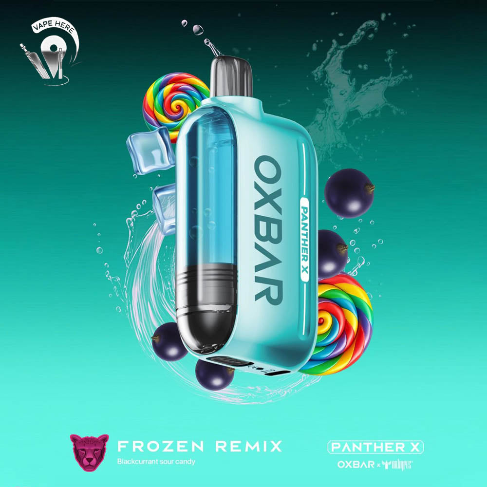 Oxbar X Dr Vapes Panther 50K PUFFS DISPOSABLE VAPE Dual Mesh, LED Screen Frozen Remix UAE Sharjah
