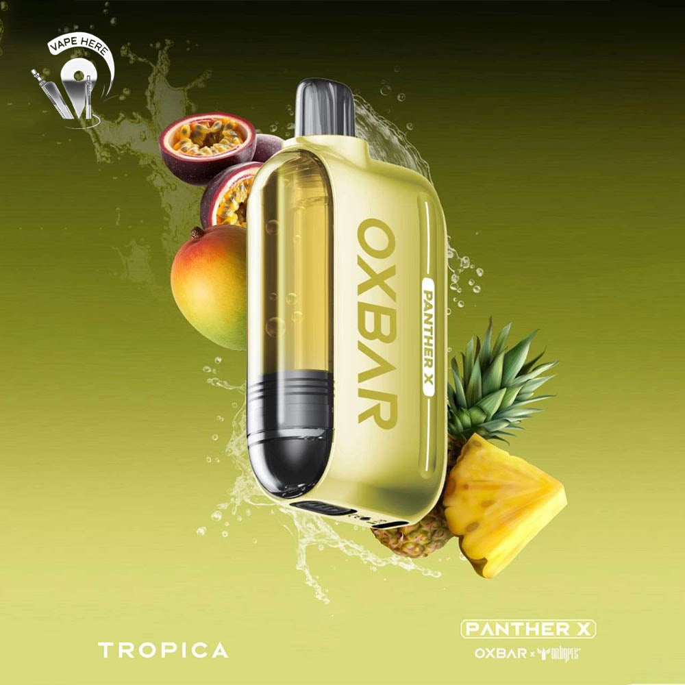 Oxbar X Dr Vapes Panther 50K PUFFS DISPOSABLE VAPE Dual Mesh, LED Screen Tropica UAE Ras Al Khaimah