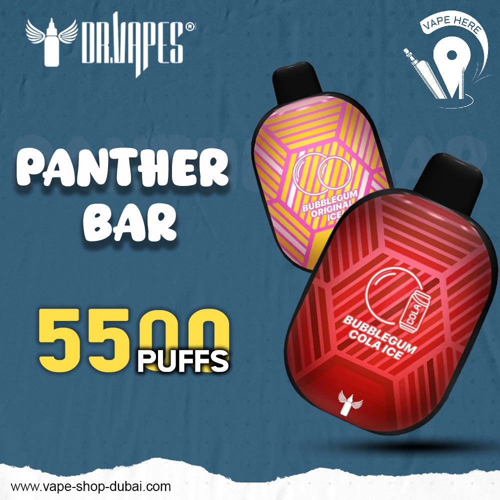 PANTHER BAR 5500 PUFFS DISPOSABLE VAPE BY DR.VAPE Abu Dhabi 