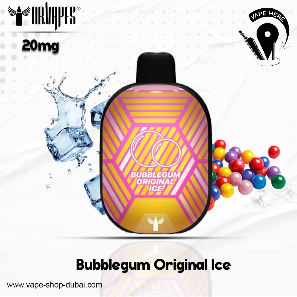 PANTHER BAR 5500 PUFFS DISPOSABLE VAPE BY DR.VAPE Bubblegum Original Ice 20mg UAE Dubai