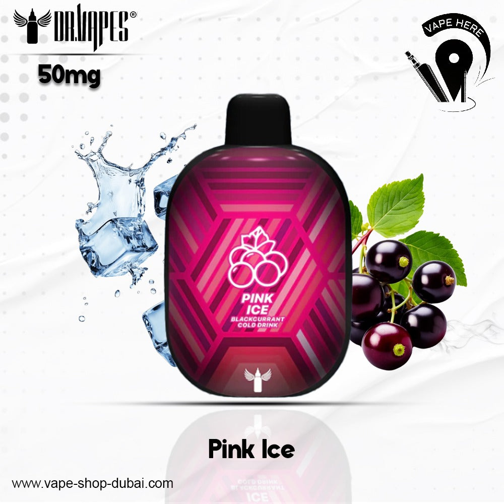 PANTHER BAR 5500 PUFFS DISPOSABLE VAPE BY DR.VAPE Pink Ice 50mg UAE Ajman 
