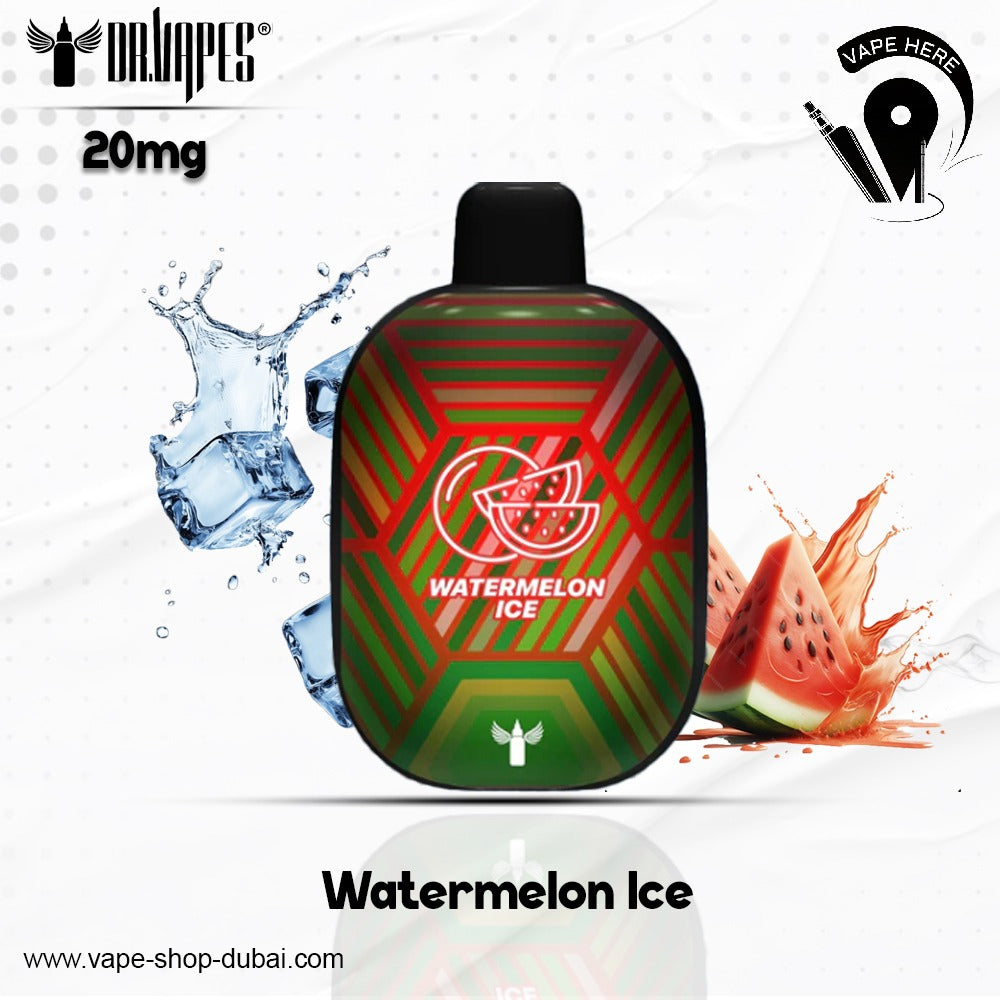 PANTHER BAR 5500 PUFFS DISPOSABLE VAPE BY DR.VAPE Watermelon Ice 20mg UAE Abu Dhabi  
