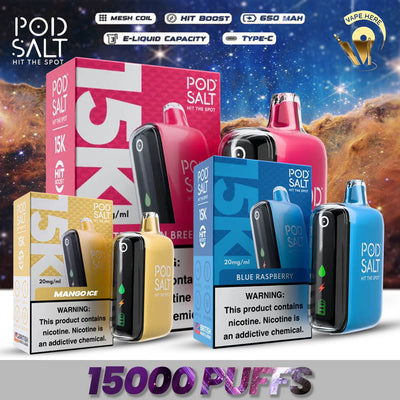 POD SALT 15000 PUFFS DISPOSABLE VAPE 20MG UAE Abu Dhabi