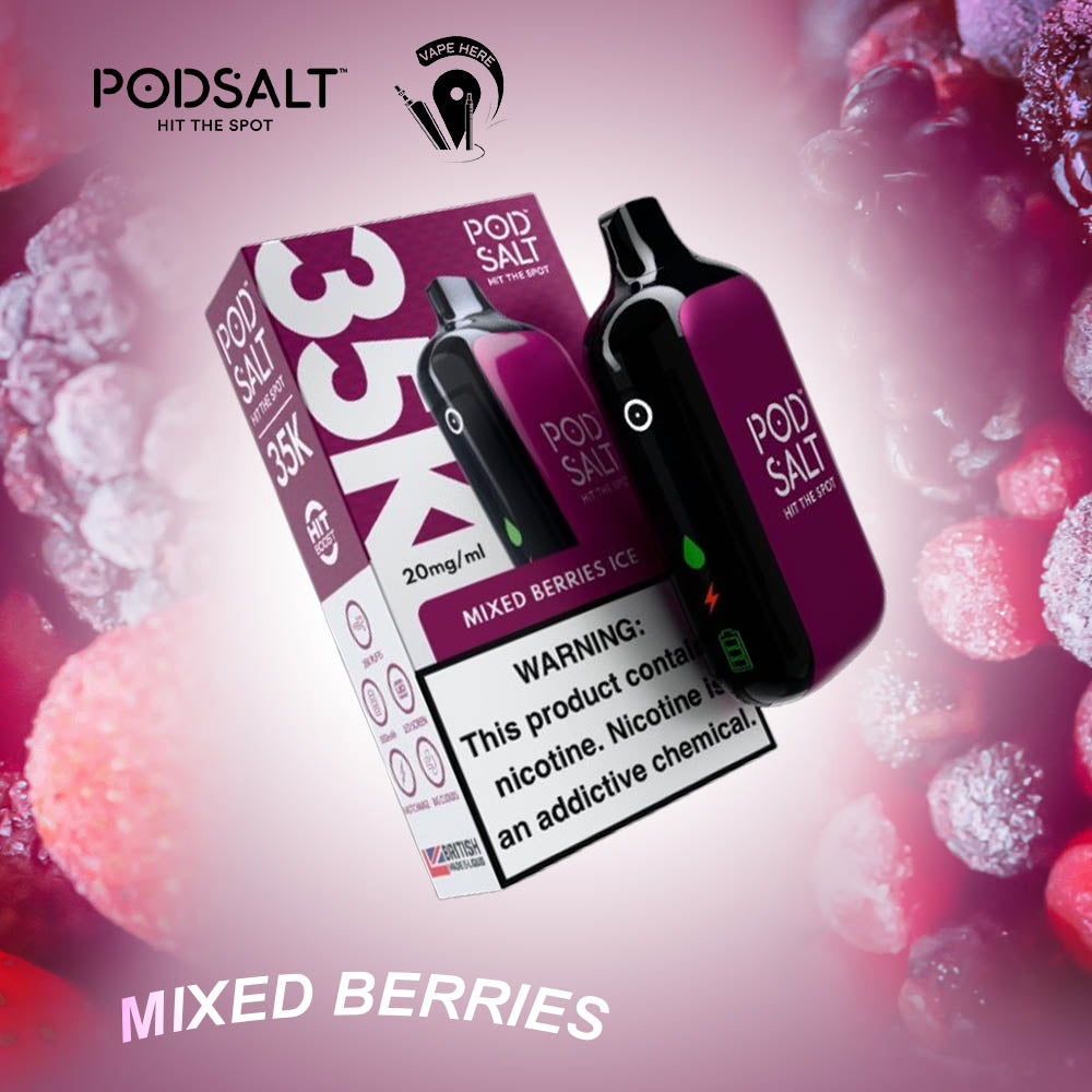 POD SALT 35K PUFFS DISPOSABLE VAPE 20MG Mixed Berries UAE Al Ain