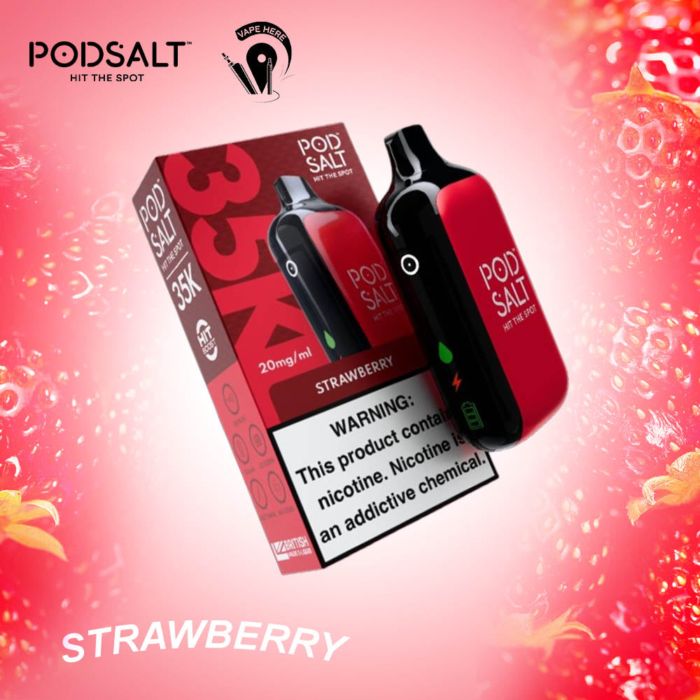 POD SALT 35K PUFFS DISPOSABLE VAPE 20MG Strawberry Ice UAE Ajman