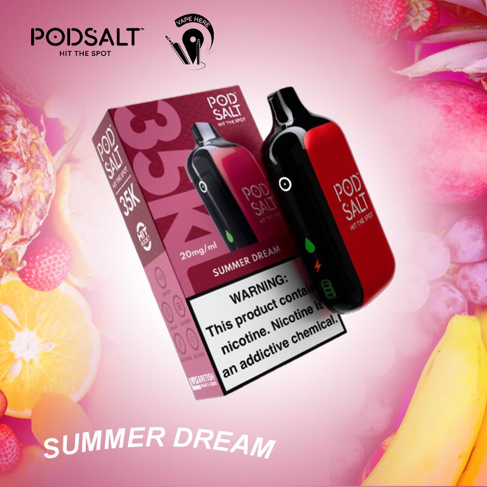 POD SALT 35K PUFFS DISPOSABLE VAPE 20MG Summer Dream UAE Ajman