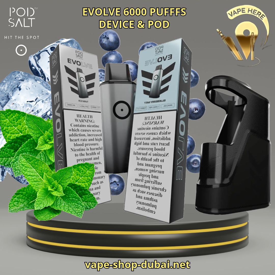 POD SALT EVOLVE 6000 PUFFS 20 MG DISPOASABLE VAPE