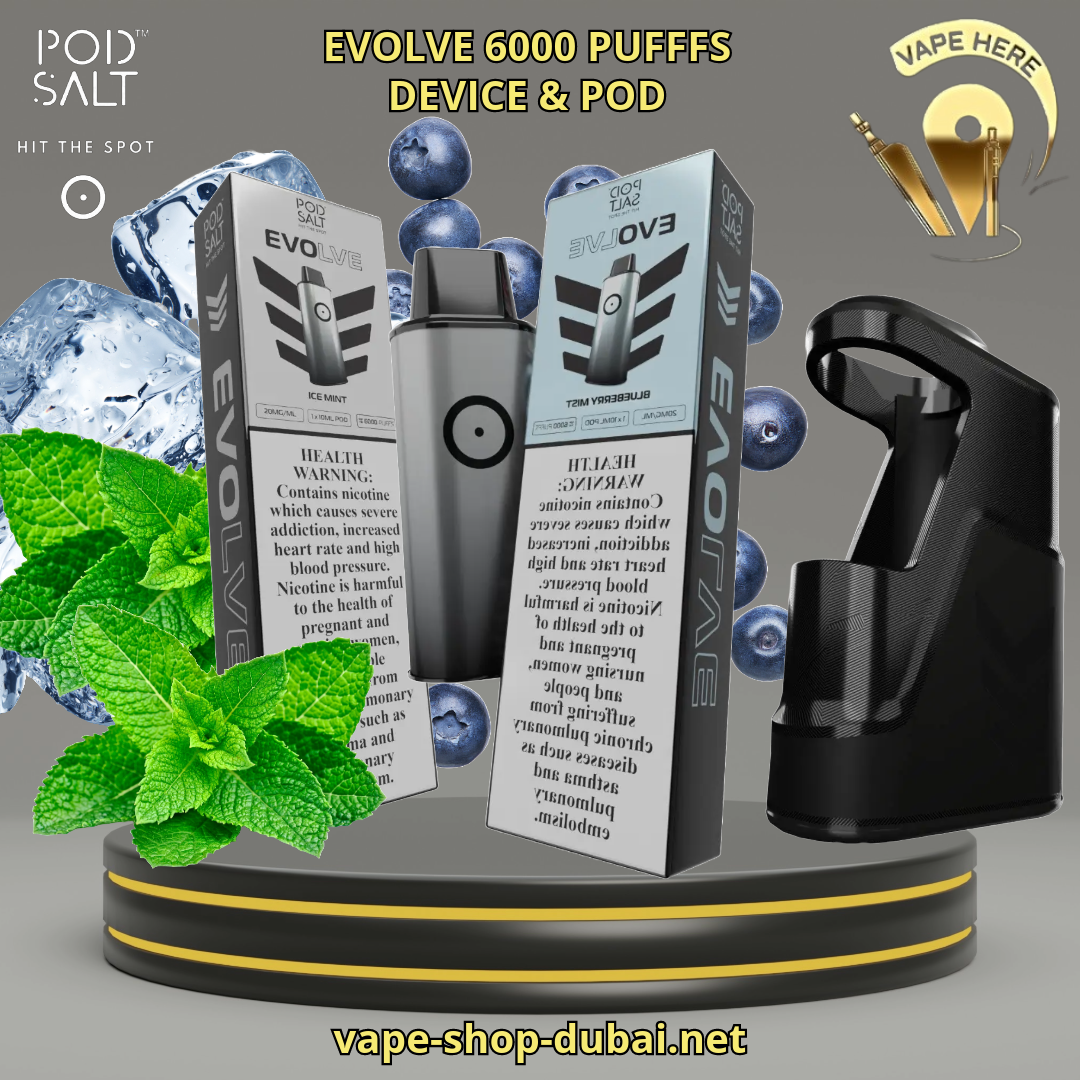 PODSALT EVOLVE 6000 PUFFS 20 MG DISPOASABLE PODS |EVOLVE 6000 PUFFS 20MG PODS FLAVORS| EVOLVE DISPOSABLE VAPE UAE DUBAI ABU DHABI | Vape Here Store PODSALT EVOLVE 6000 PUFFS 20 MG DISPOASABLE PODS |EVOLVE 6000 PUFFS 20MG PODS FLAVORS| EVOLVE DISPOSABLE VAPE UAE DUBAI ABU DHABI | Vape Here Store