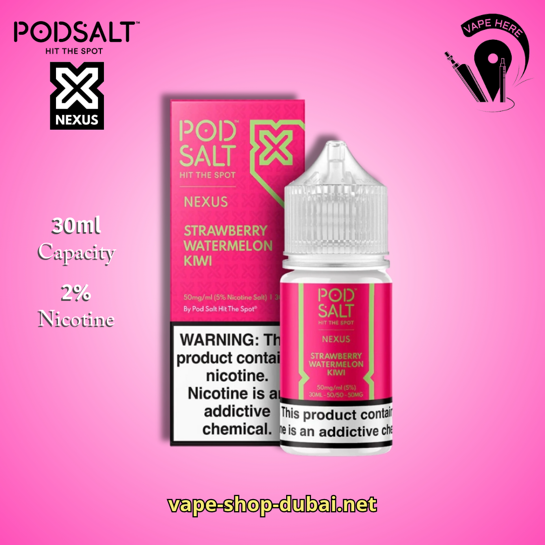 POD SALT NEXUS SALT NIC 20MG 30ML Strawberry Watermelon Kiwi UAE Fujairah