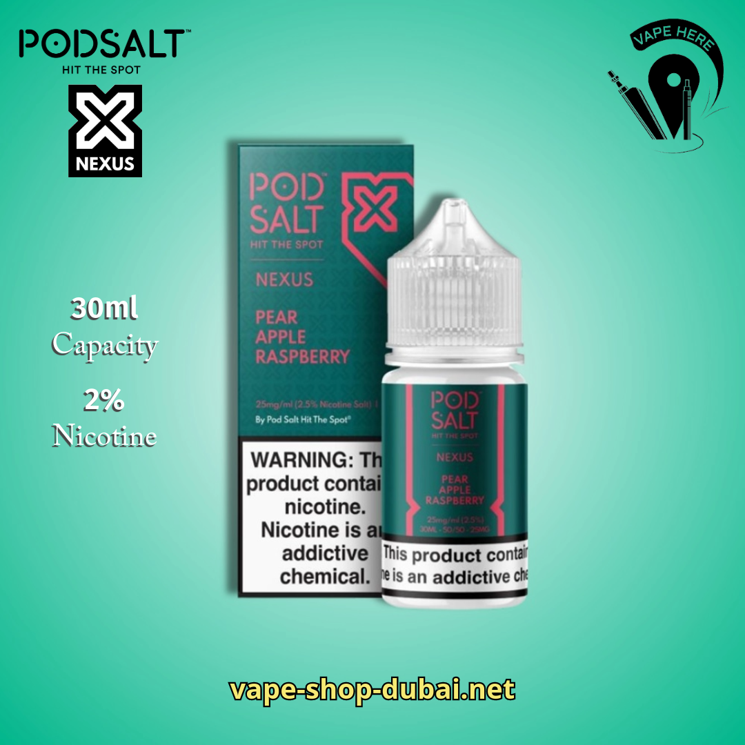 POD SALT NEXUS SALT NIC 20MG 30ML Pear Apple Raspberry UAE Dubai