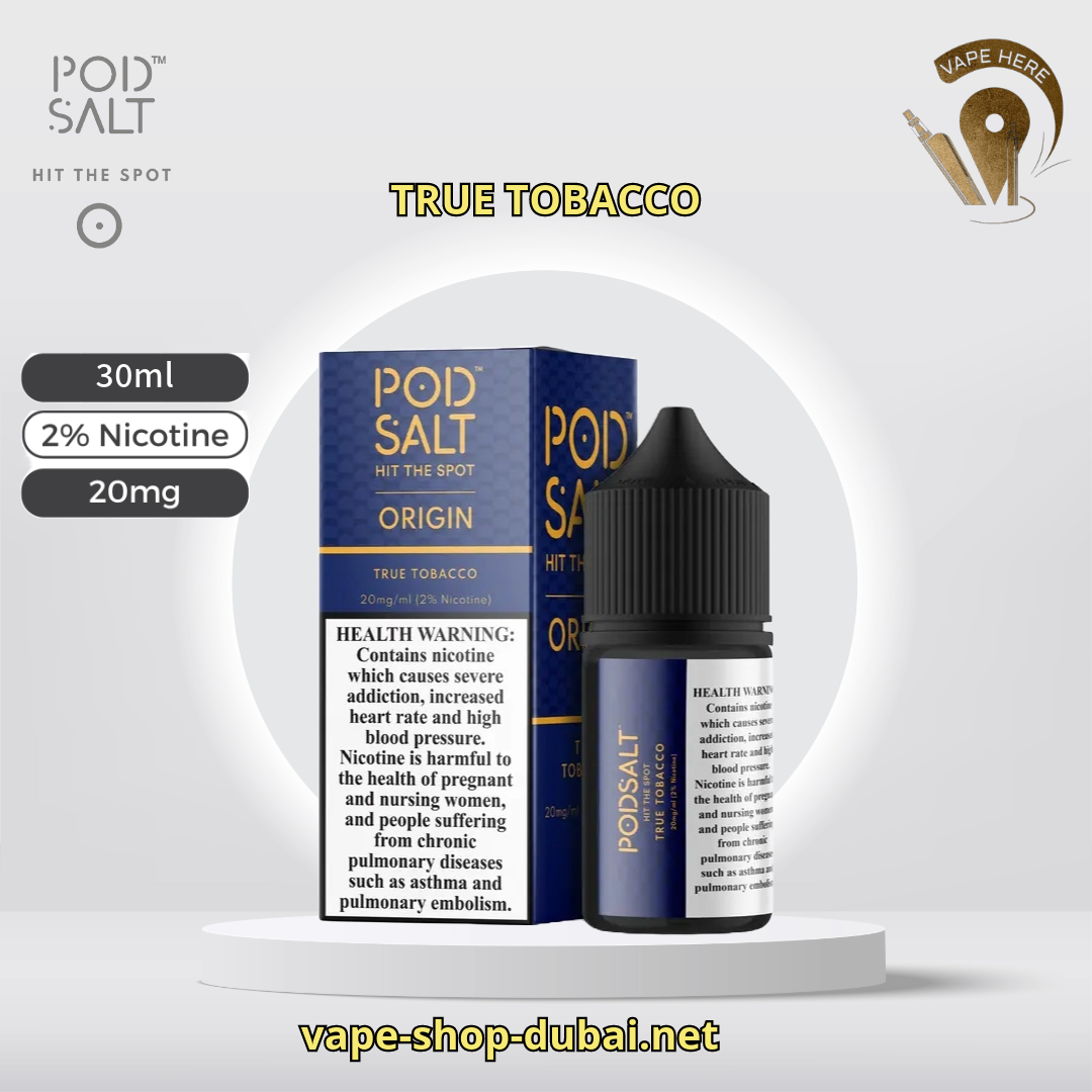 Pod Salt Origin Salt Nic 20MG 30ML TRUE TOBACCO