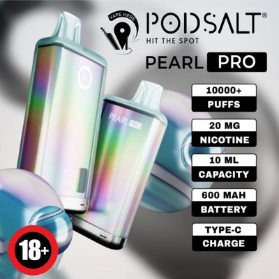 POD SALT PEARL PRO 10000 PUFFS DISPOSABLE VAPE 20MG UAE Abu Dhabi