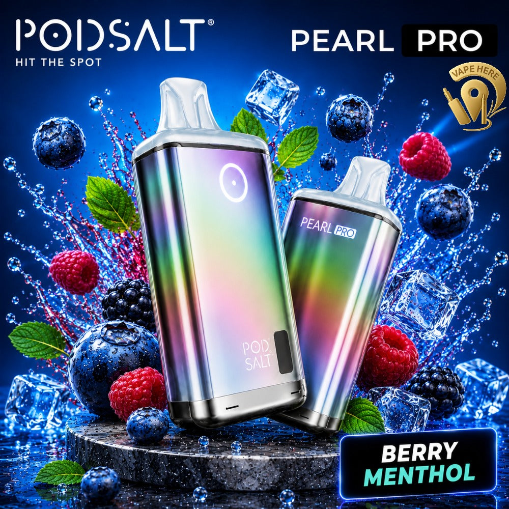 POD SALT PEARL PRO 10000 PUFFS DISPOSABLE VAPE 20MG Berry Menthol UAE Umm Al Quwain 