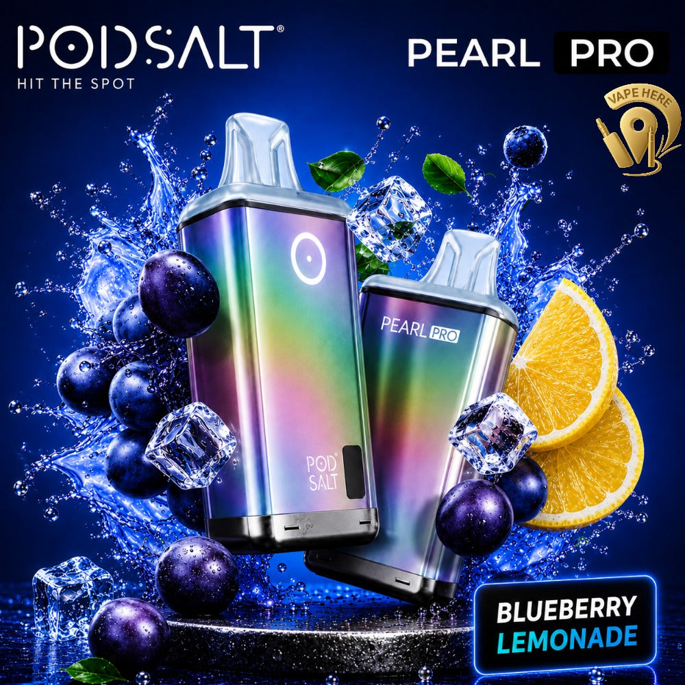 POD SALT PEARL PRO 10000 PUFFS DISPOSABLE VAPE 20MG Blueberry Lemonade UAE Fujairah