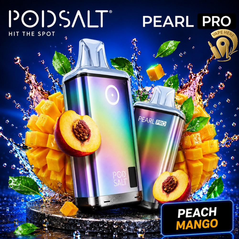 POD SALT PEARL PRO 10000 PUFFS DISPOSABLE VAPE 20MG Peach Mango UAE Dubai