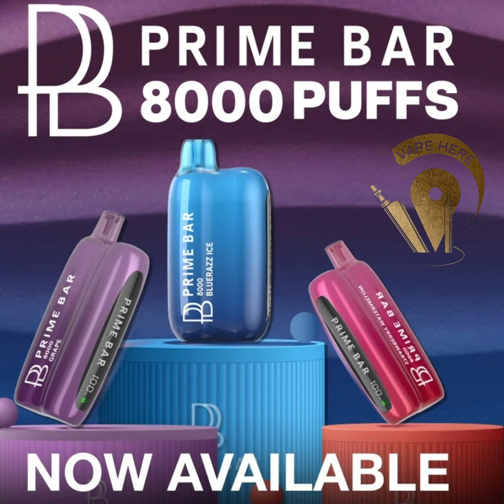 PRIME BAR 8000 PUFFS 50MG DISPOSABLE VAPE - Vape Here Store