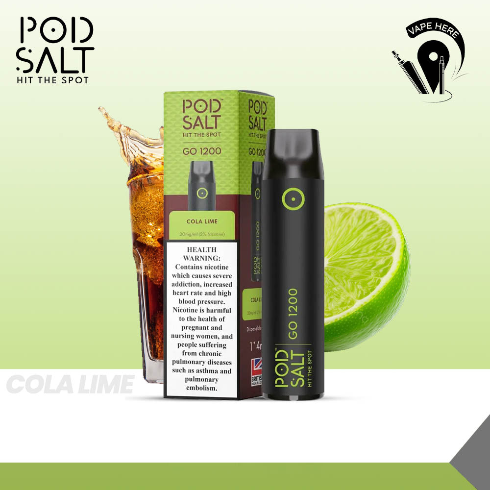 PS GO 1200 PUFFS DISPOSABLE VAPE 20MG Cola Lime UAE Umm Al Quwain