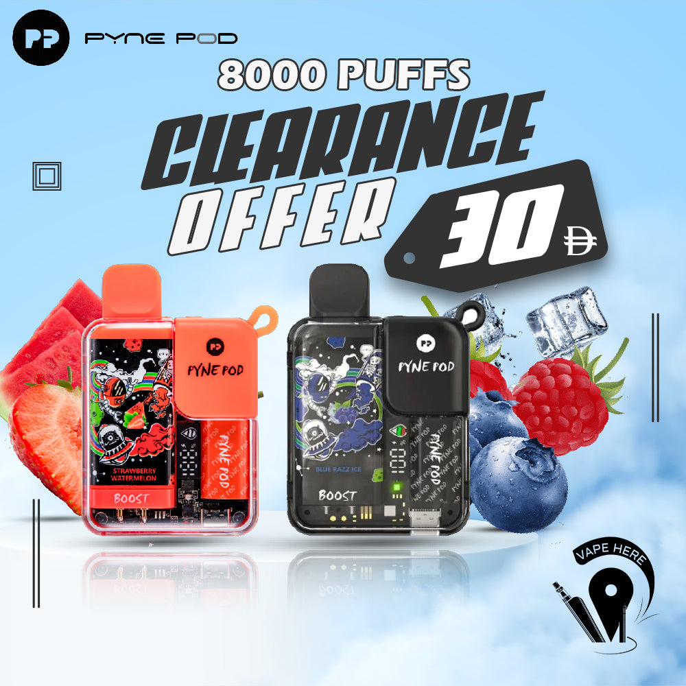 PYNE POD 8500 PUFFS DISPOSABLE VAPE UAE ABU DHABI