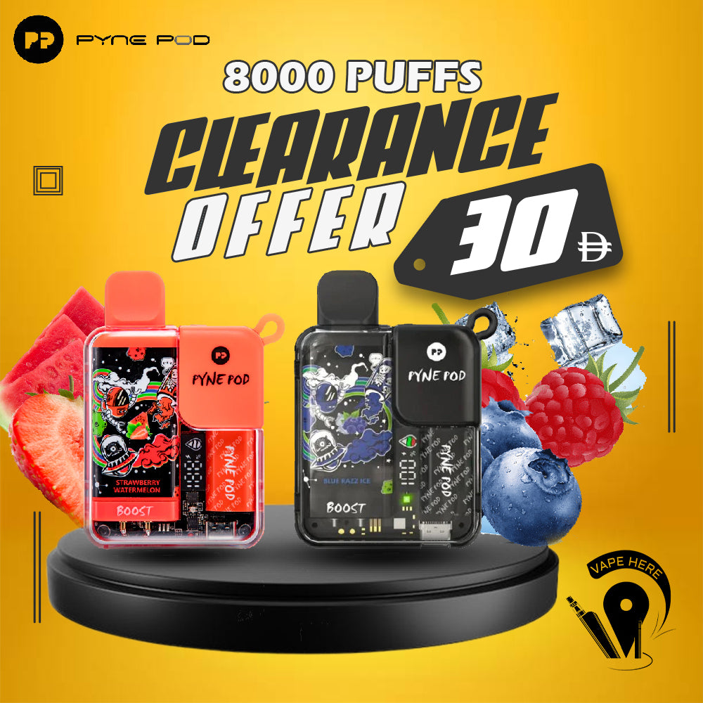 PYNE POD 8500 PUFFS DISPOSABLE VAPE UAE PRICE | PYNE POD VAPE FLAVORS | Vape  Here Store