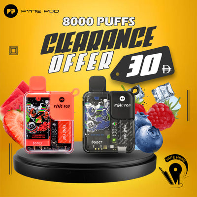 PYNE POD 8500 PUFFS DISPOSABLE VAPE UAE DUBAI