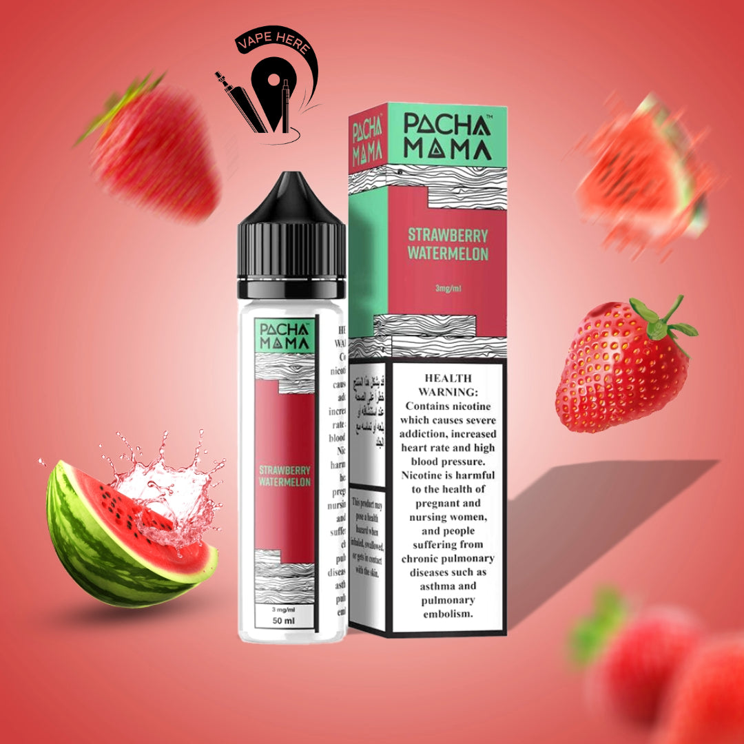 Pacha Mama Juice 20mg ESMA Approved Nic Salt 30ml Strawberry Watermelon UAE Abu Dhabi