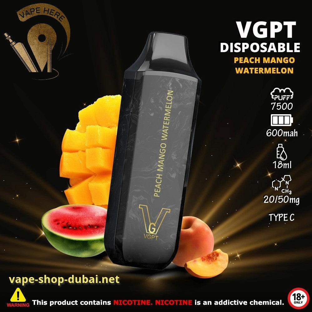 VGPT DISPOSABLE VAPE (20mg&50mg) 7500 PUFFS - Vape Here Store