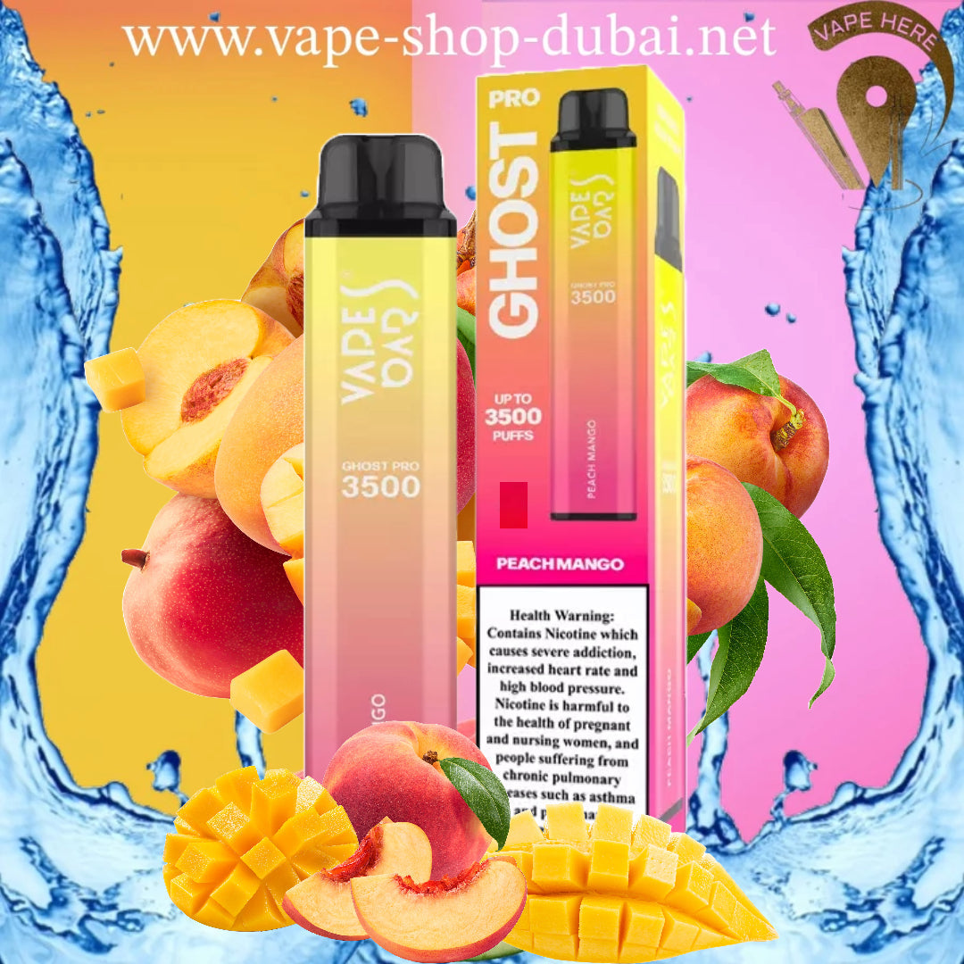 VAPES BAR - GHOST PRO 3500 PUFFS 0MG DISPOSABLE VAPE - Vape Here Store