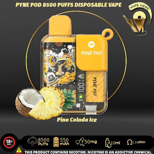 PYNE POD 8500 PUFFS DISPOSABLE VAPE - Vape Here Store