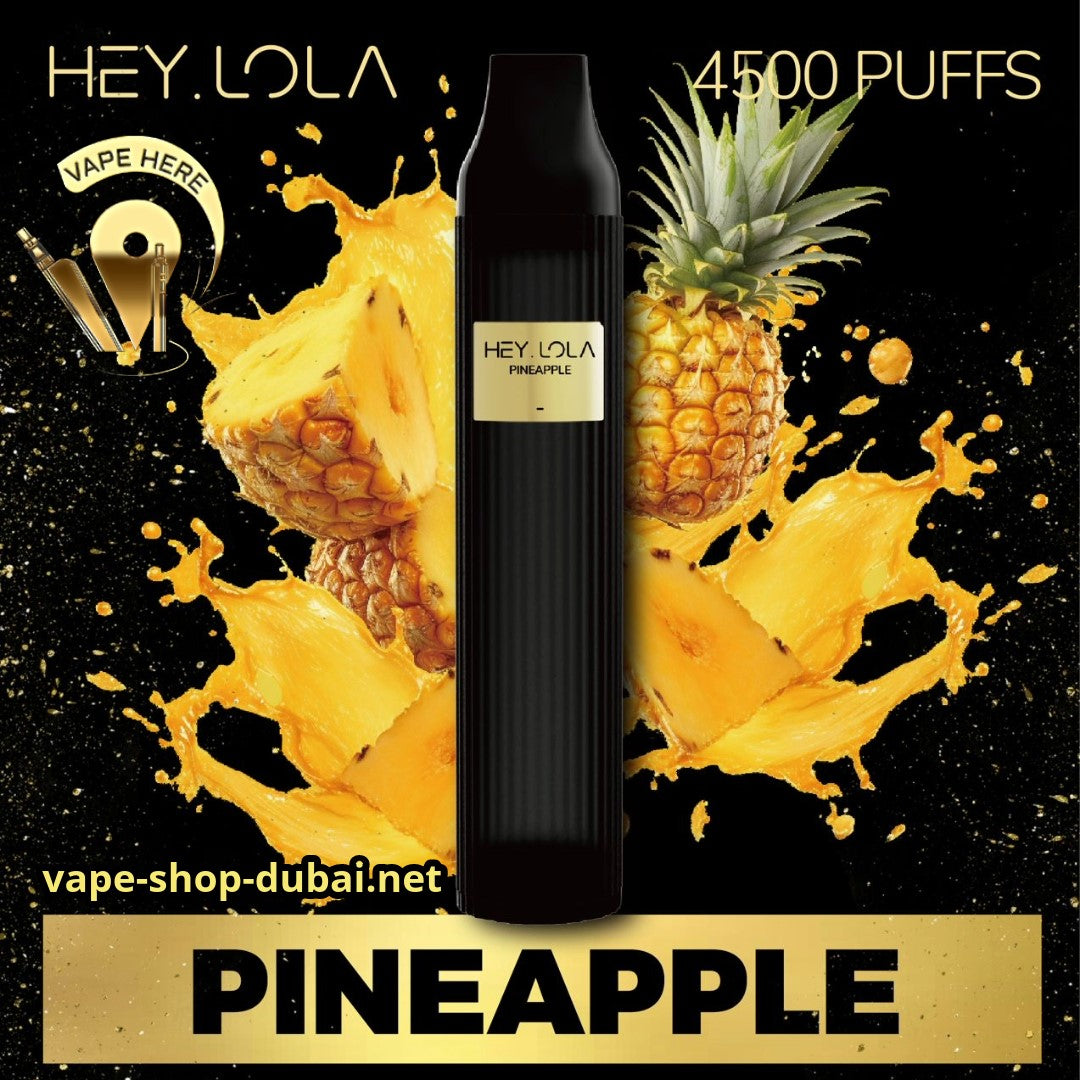 HEY LOLA 4500 PUFFS Pineapple DISPOSABLE VAPE UAE Dubai