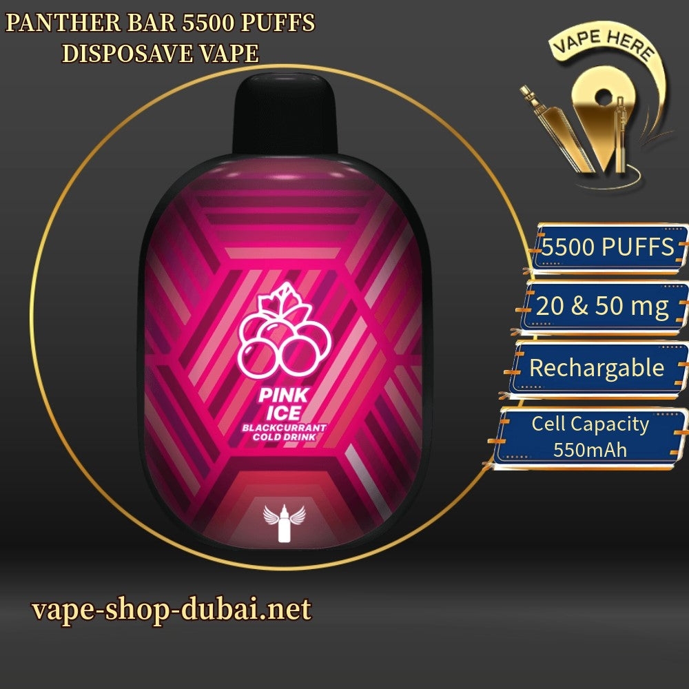 PANTHER BAR 5500 PUFFS DISPOSABLE VAPE BY DR.VAPE - Vape Here Store