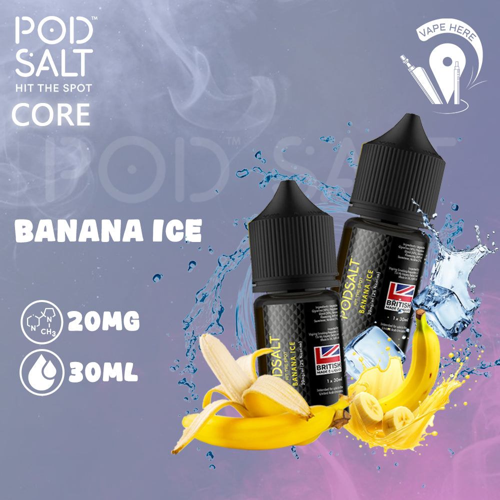 Pod Salt - Banana Ice - NicSalt 20MG 30ML Ajman, UAE